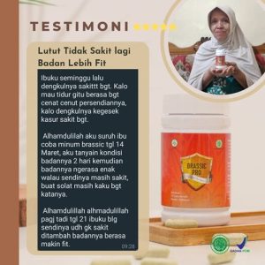 Testimoni Brassic Pro 2: Testimoni Radang Sendi Lutut.