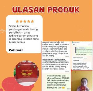 Testimoni Brassic Eye 3: Testimoni Mengatasi Mata Buram.