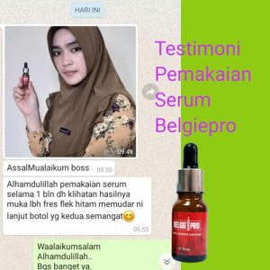 Testimoni Pemakaian Serum BelgiePro: Serum Menghilangkan Flek Hitam.