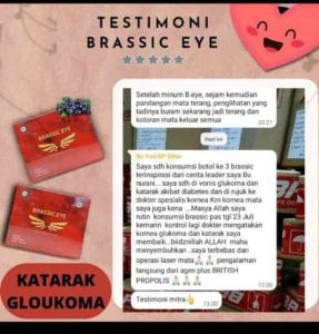 Testimoni Brassic eye 2: Obat Mata katarak.